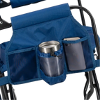 Luxury Camp Stowaway Rocker - Choice 794 - Heavy-Duty Kickback Rocker with Beverage Holder Detail