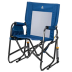 Luxury Camp Stowaway Rocker - Choice 794 - Heavy-Duty Kickback Rocker with Beverage Holder Detail