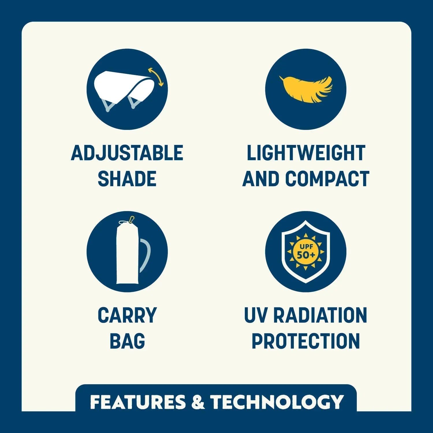 Portable Canopy SunShade Accessory - NASCAR - Choice 704 - SunShade Canopy for Beach & Camping Detail